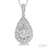 Pear Shape Diamond Pendant