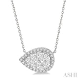 Pear Shape Lovebright Essential Diamond Necklace