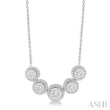 5 Stone Lovebright Diamond Necklace