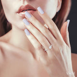 Lovebright Diamond Fashion Open Signet Ring