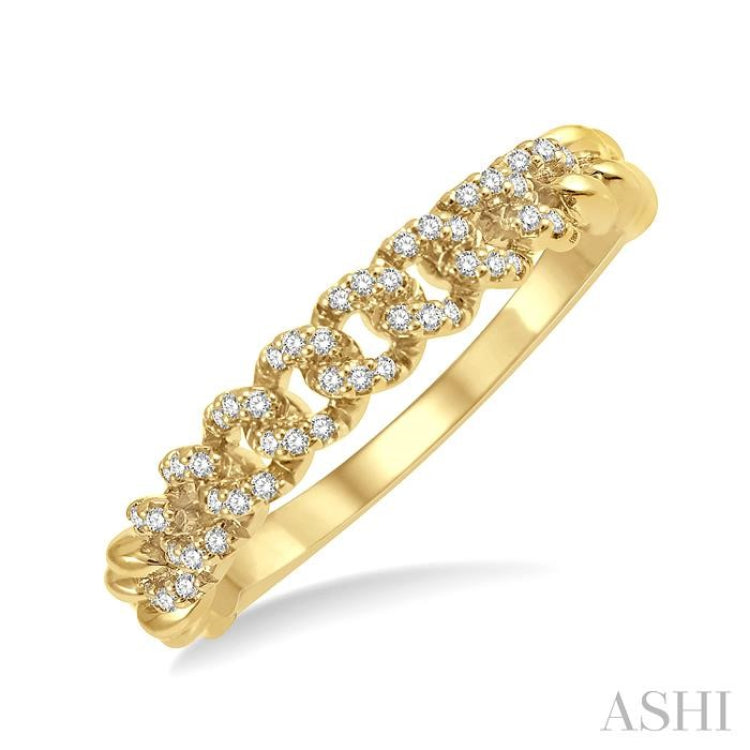 14K Gold Two Row Diamond Cuban Link Ring 65970: best price for jewelry. Buy  online in NY at TRAXNYC.