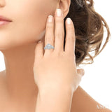 Oval Shape Semi-Mount Diamond Engagement Ring