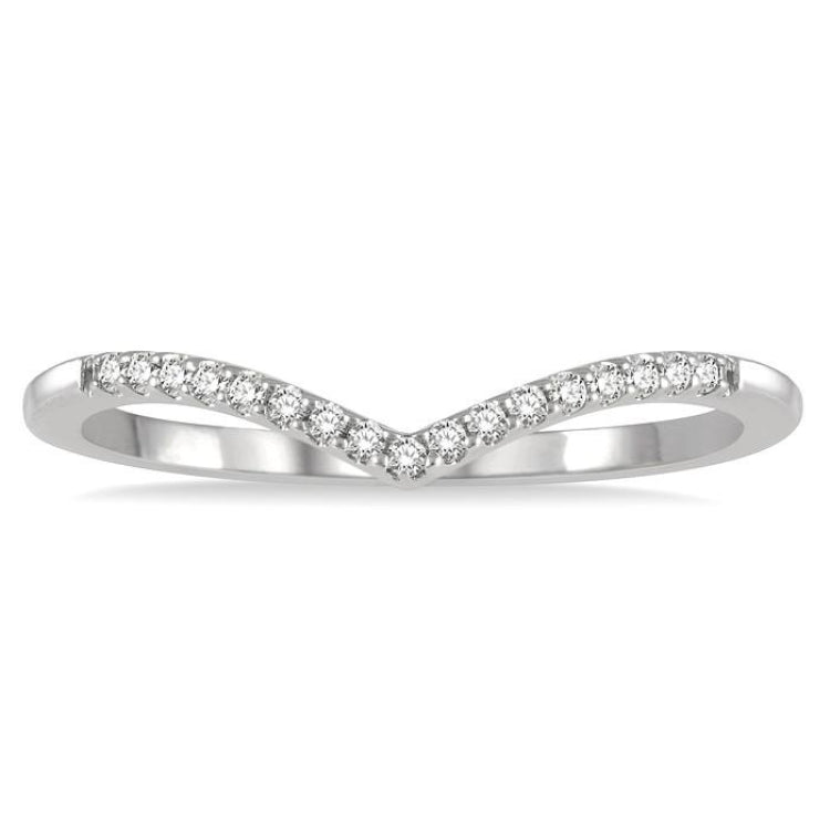 Stackable Chevron Petite Diamond Fashion Ring