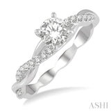 Semi-Mount Diamond Engagement Ring