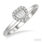 Stackable Heart Shape Fusion Diamond Fashion Ring