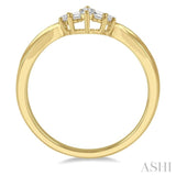 Chevron Baguette Diamond Wedding Band