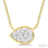 Pear Shape Lovebright Essential Diamond Necklace