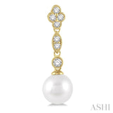Pearl & Diamond Fashion Earrings