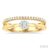 Double Row Lovebright Diamond Fashion Ring
