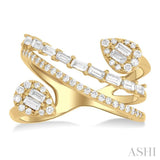 Pear Shape Fusion Diamond Fashion Ring