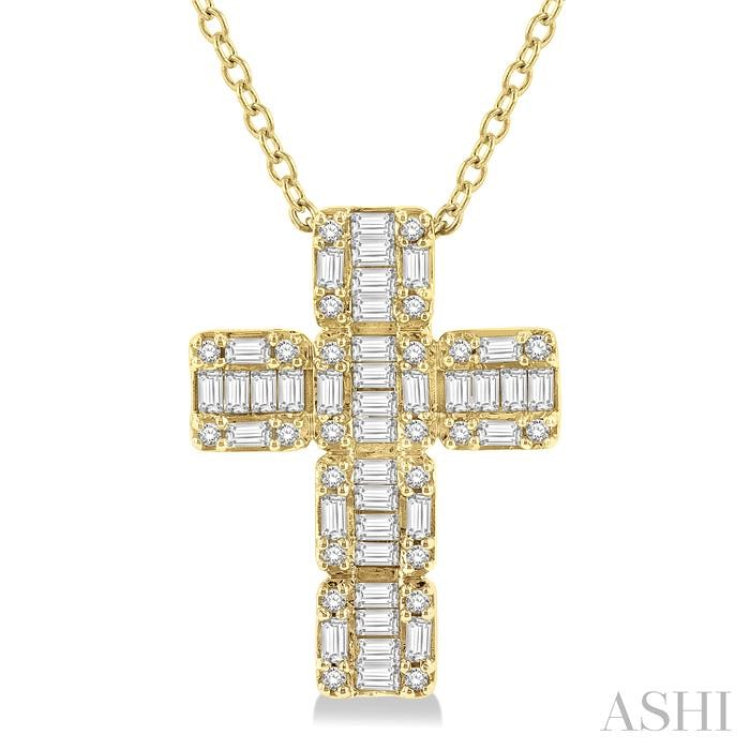Cross Fusion Diamond Fashion Pendant - 933H3RIADFHPDYG – Rocky Point  Jewelers