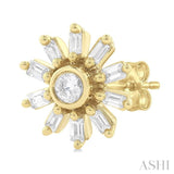 Petite Baguette Diamond Fashion Earrings