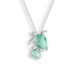 Polished finish on back, Adjustable 20 inch rolo chain, Rhodium Plated for easy care, Gift Boxed